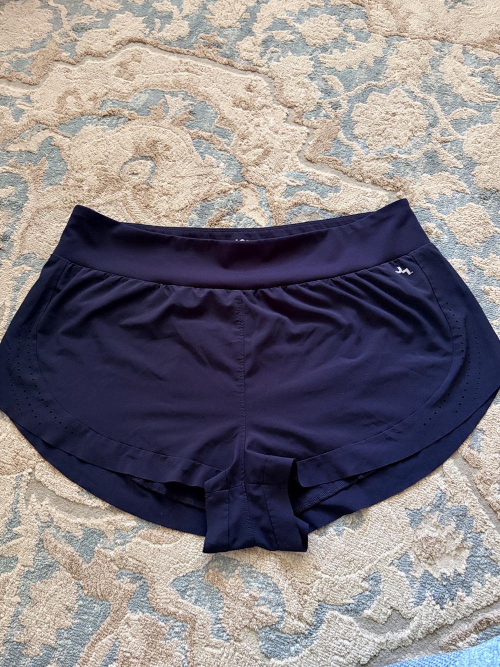 JoyLab Navy Blue Athletic Shorts with Perforated Sides